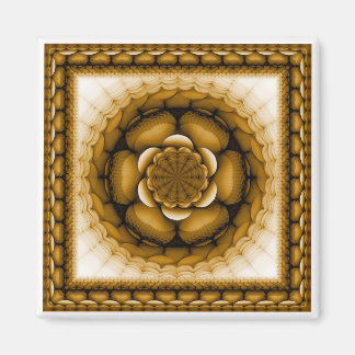 Íman de padrão brilhante com radiação floral místi