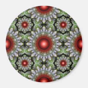 Íman de padrão de Natal ornamentado