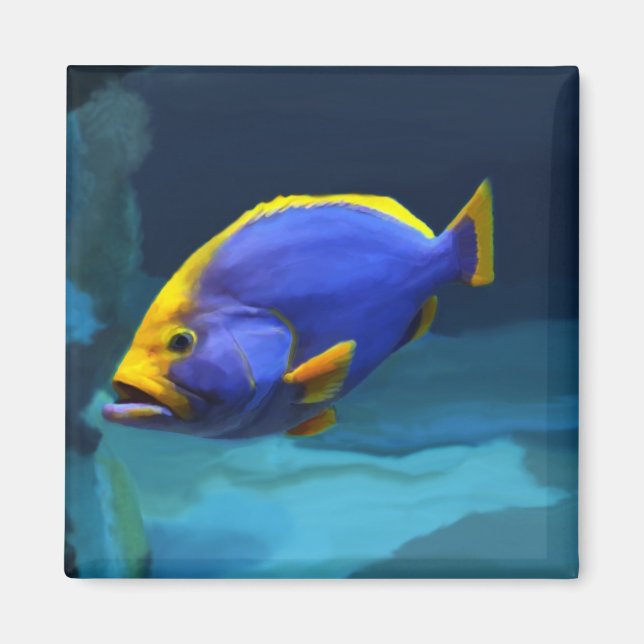 Íman de peixe azul (Frente)