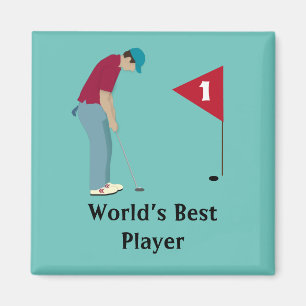 Íman de posicionamento de golfe ao quadrado
