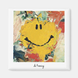 Íman de que kooning o ímã feliz da cara