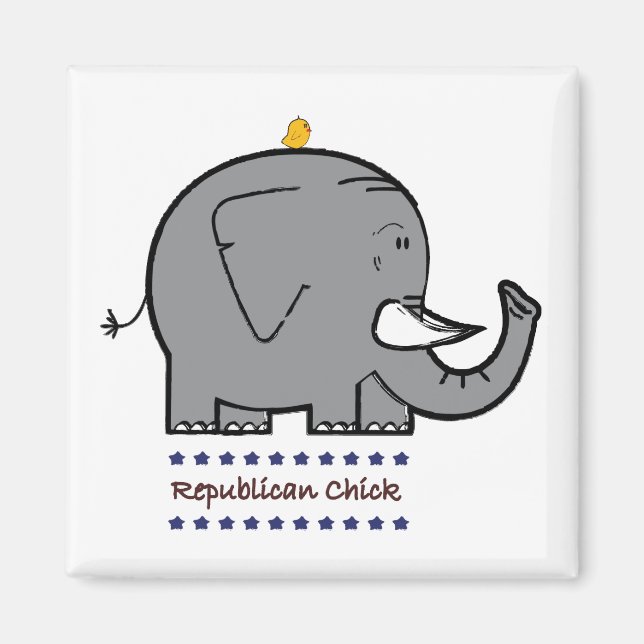 íman de rapariga republicana (Frente)