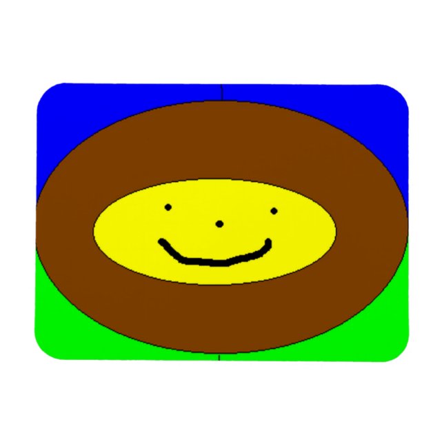 Íman de rosto sorridente (Horizontal)