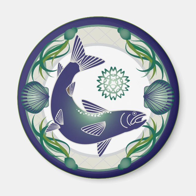 Íman de salmão (Frente)