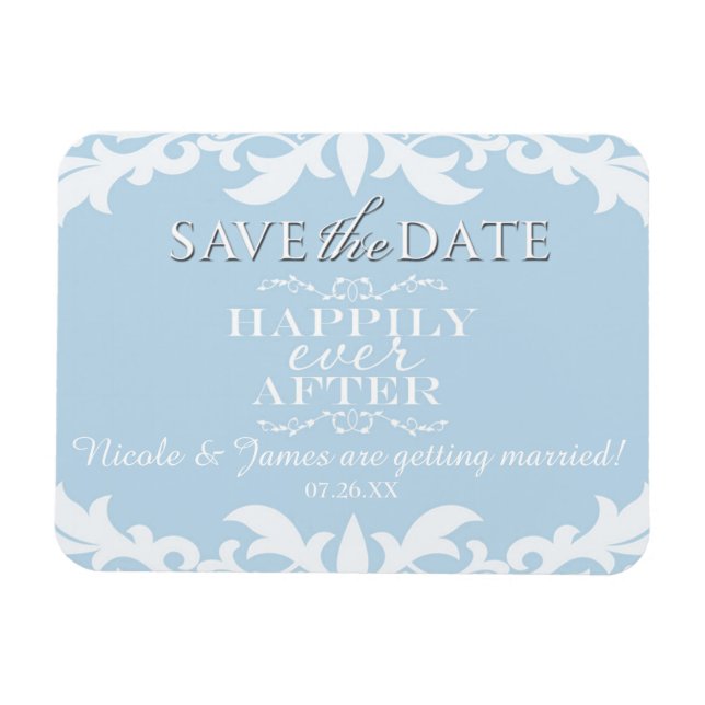 Íman de Salvar a Data do Casamento Felizes para Se (Horizontal)