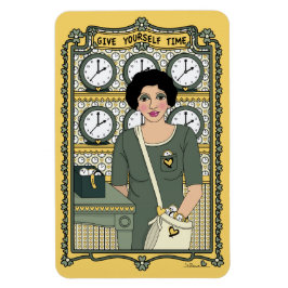 Íman Dê-se Tempo_C_4x6 Ímã de Geladeira