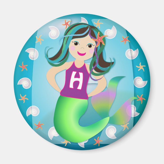 Íman de sereia do logotipo "H" (Frente)