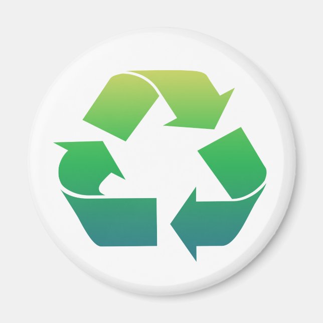 Íman de setas de reciclar (Frente)