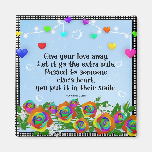 Íman Dê seu amor ao seu ímã (Frente)