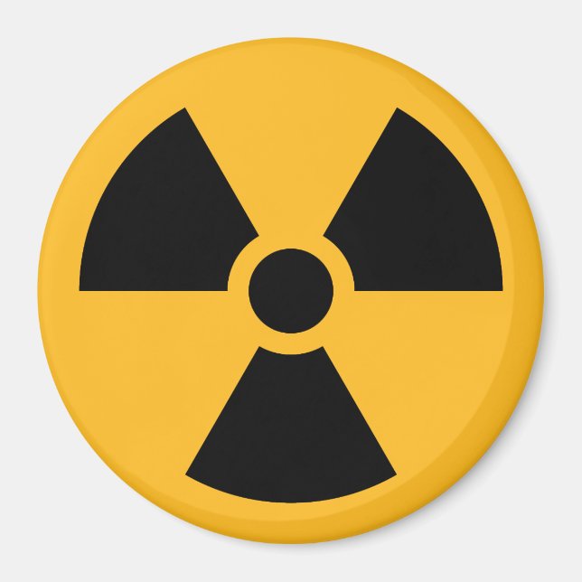 Íman de símbolo de radiação nuclear (Frente)