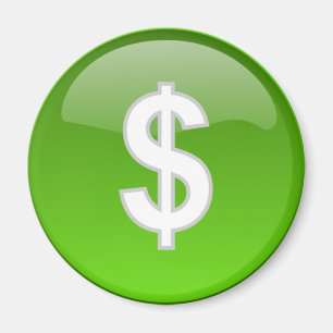 íman de sinal de dólar