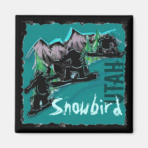 Íman de snowboard de Utah
