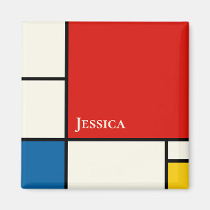 Íman De Stijl Inspirou o Monograma dos Quadrados Primár