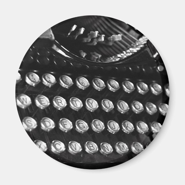 Íman de teclas de máquina antiga (Frente)