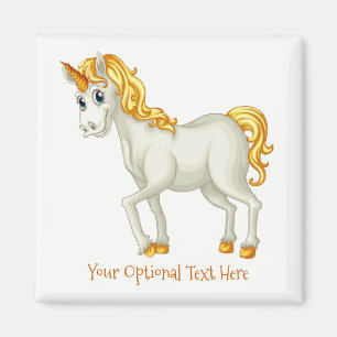 Íman de texto personalizado Unicorn