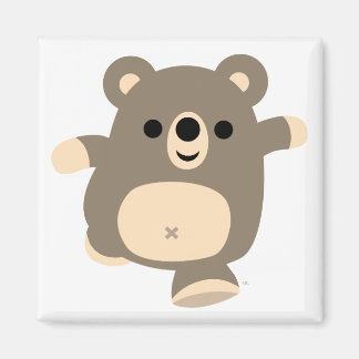 Íman de Urso de Cartoon Corante Cortado