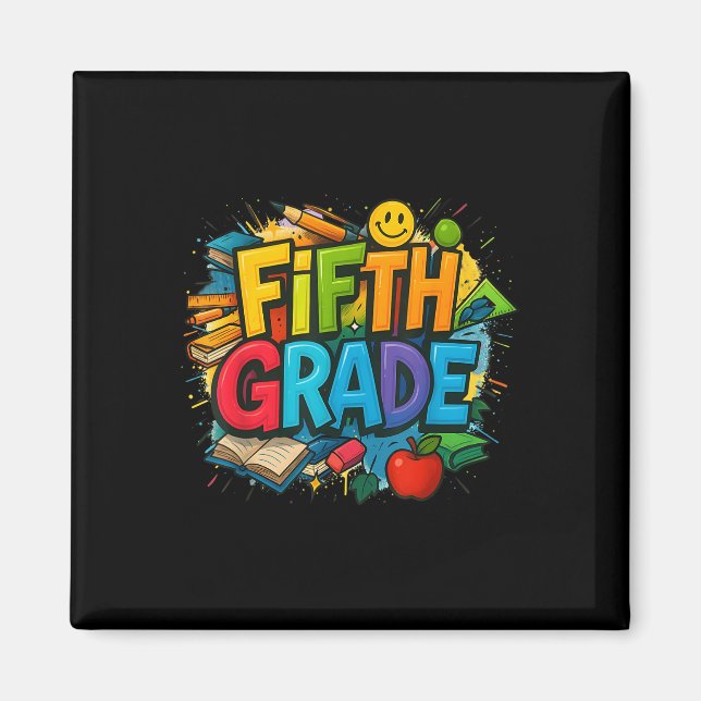 Íman De Volta À Equipe Do Quinto Ano Feliz Primeiro Dia (Frente)