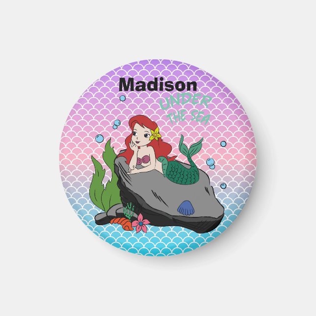 Íman De volta à escola com sereias e mar (Frente)