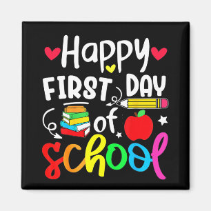 Íman De Volta à Escola Feliz Primeiro Dia de Aula Estud