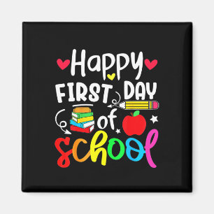Íman De Volta À Escola Feliz Primeiro Dia De Estudante 
