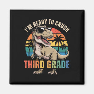 Íman De Volta à Escola Menino Dinossauro Estou Pronto P