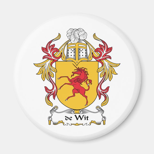Íman de Wit Family Crest (Frente)