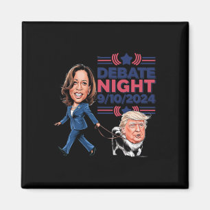 Íman Debate Noite Descoberto Engraçado Cachorro Kamala 