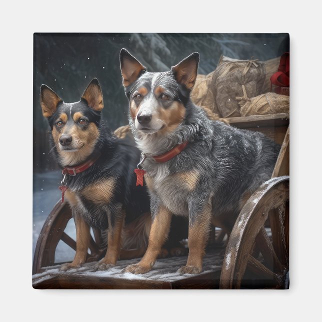 Íman Decado de Natal de Bovinos Neves Australianos (Frente)