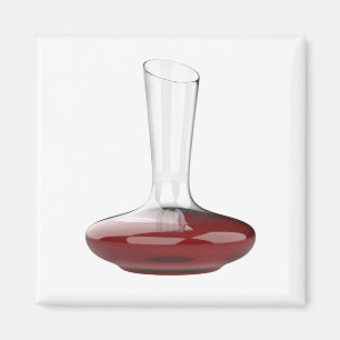 Íman Decanter com vinho tinto