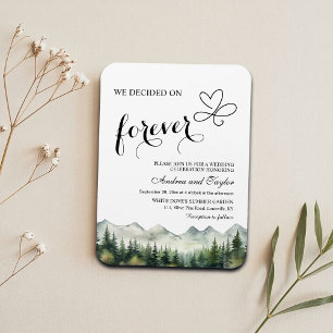 Íman Decidimos o Convite Casual para Casamento Forever