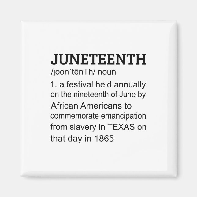 Íman Décima Junta de 1865 Definição Negra Afro-American (Frente)