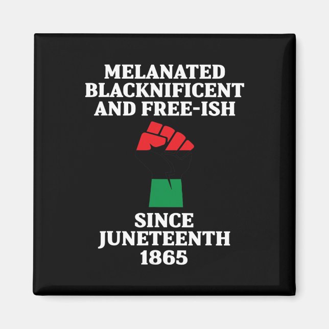 Íman Décima Junta Melanizada Bandeira Negra-Americana P (Frente)