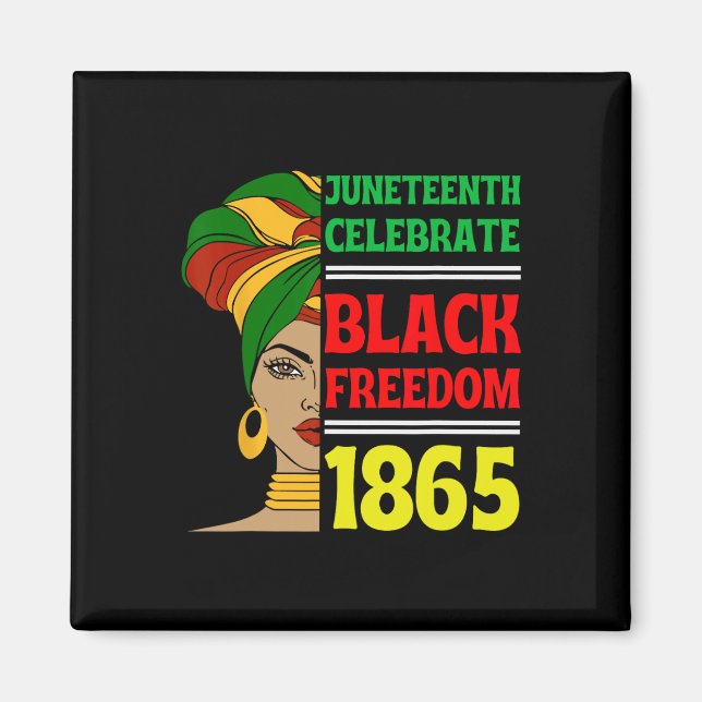 Íman Décima Sétima Celebração da Liberdade Negra 1865 C (Frente)