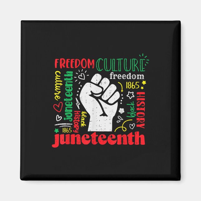 Íman Décima Sétima Liberdade - 19 de junho de 1865 Afro (Frente)