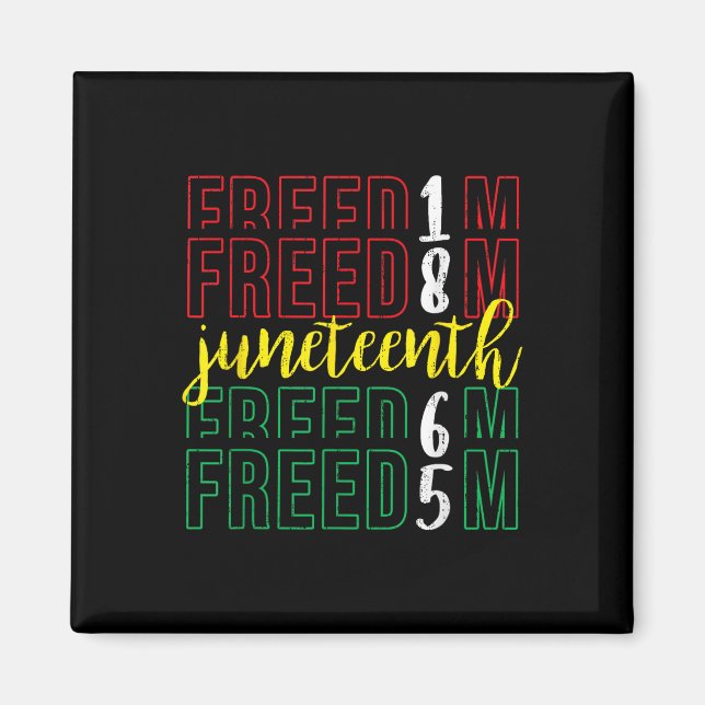 Íman Décima Sétima Liberdade - 19 de junho de 1865 Afro (Frente)