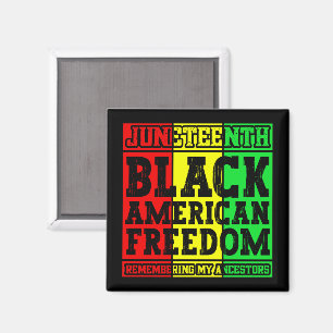 Íman Décima Sétima Liberdade Negra Americana Lembrando