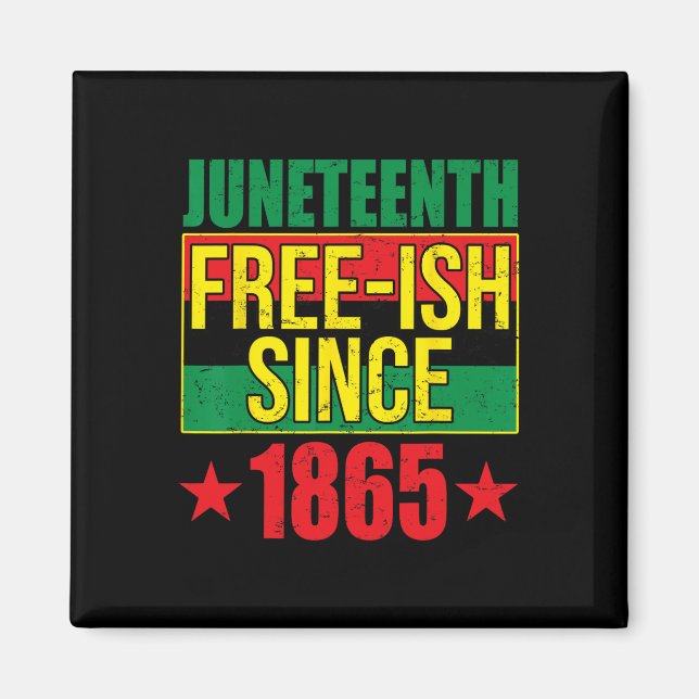 Íman Décimo Livre Desde 1865 História Negra Afro-a (Frente)