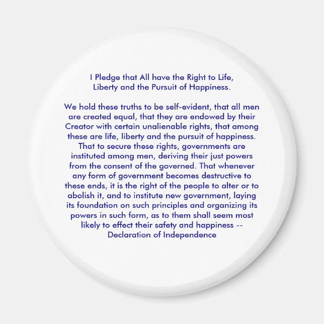 Íman ! Declaração de Independência do Crio U (Frente)