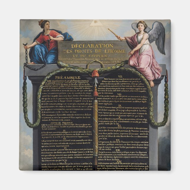 Íman Declaração dos Direitos do Homem e dos Cidadãos (Frente)