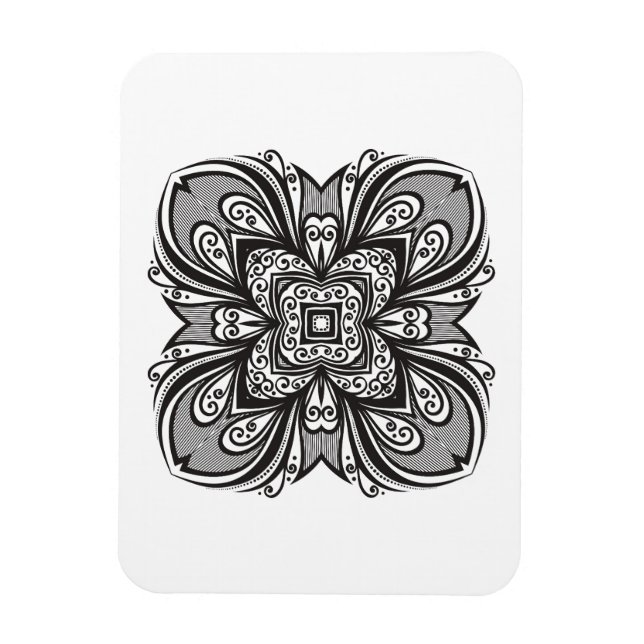 Íman Deco Black Square Inspirado (Vertical)