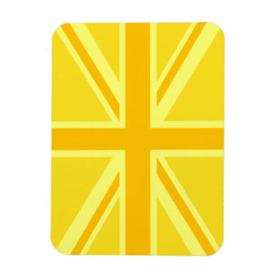 Íman Decor de Bandeira Britânica do Sunny Yellow Union