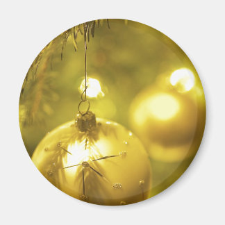 Íman Decoração da Árvore de Férias Dourada