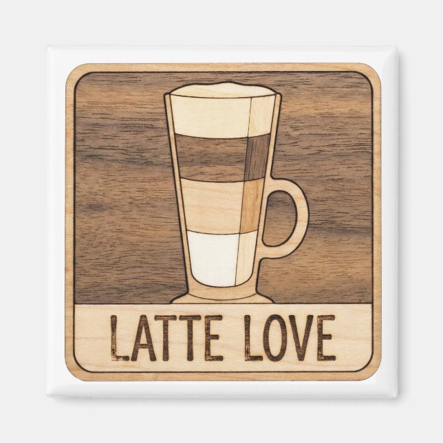 Íman Decoração de Café para Amantes (Frente)