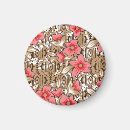 Íman Decoração de Ímã Floral | Geladeira Estética Fofa
