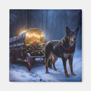 Íman Decoração de Natal de Trineo de Neve Kelpie Austra