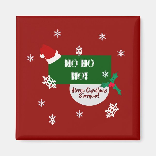 Íman decoração de Natal - imã de geladeira (Frente)