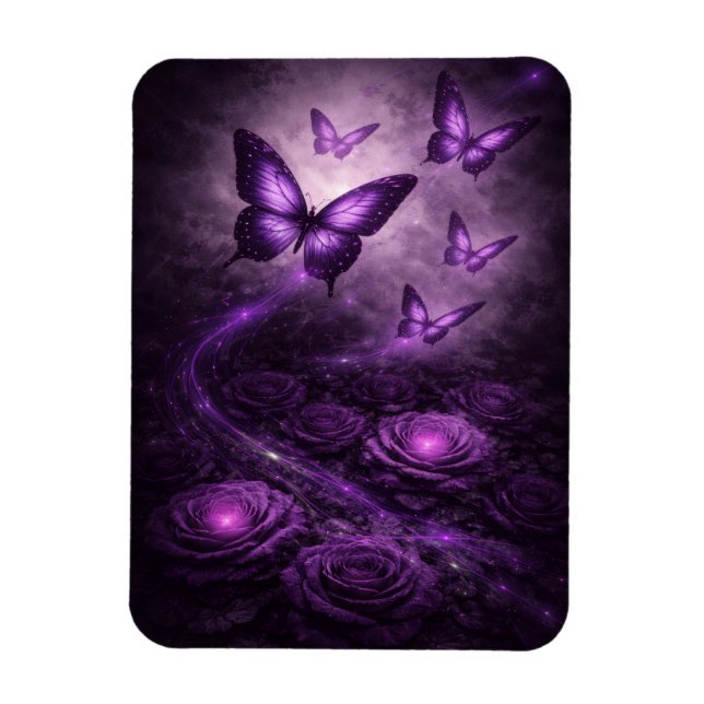 Íman Decoração Floral Gótica Dark Bloom (Vertical)
