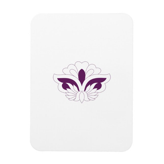 Íman Decoração magenta avermelhada (Vertical)