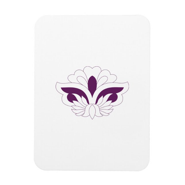 Íman Decoração magenta avermelhada (Vertical)