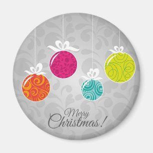 Íman Decorações coloridas bonitos do bauble do Natal